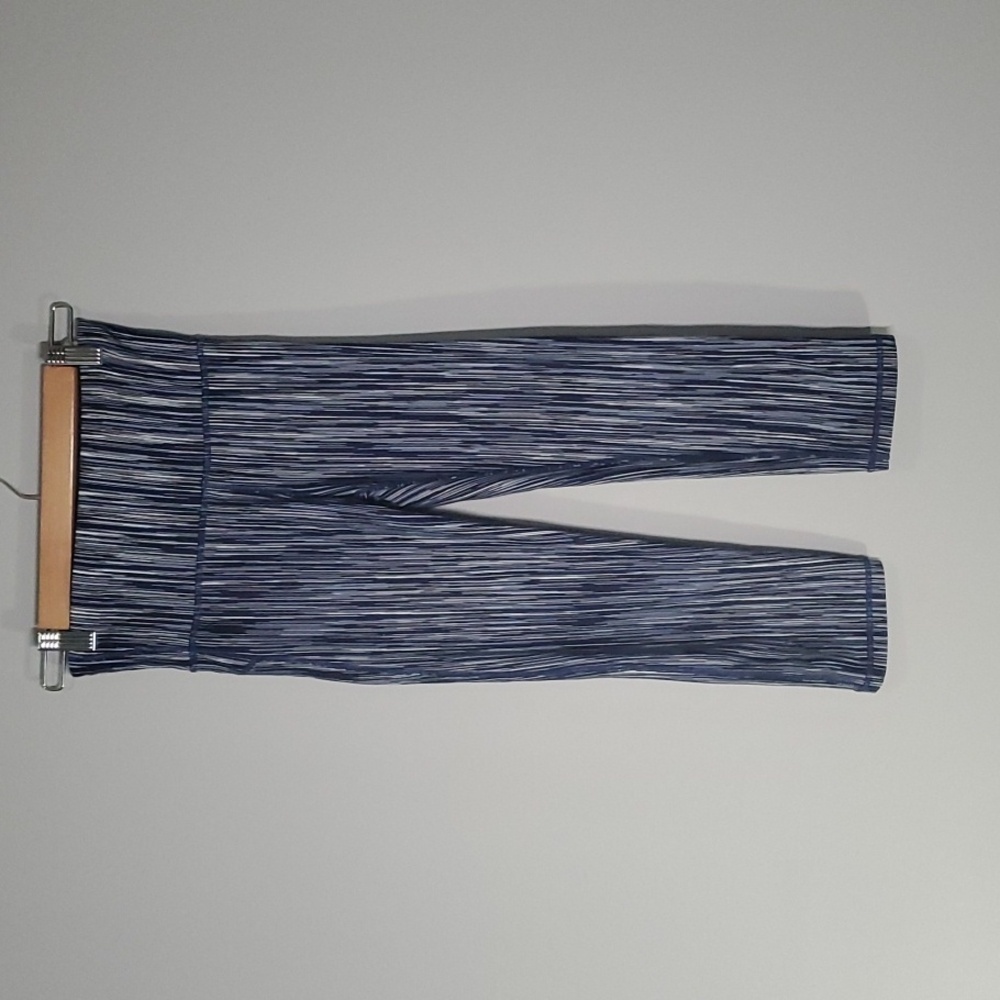GapFit pants women's size xs blue white abstract vertical lines‎ activewear